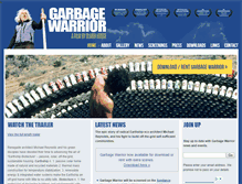 Tablet Screenshot of garbagewarrior.com